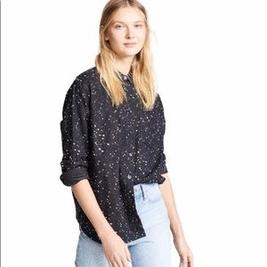 Madewell Star Print Button Up Shirt